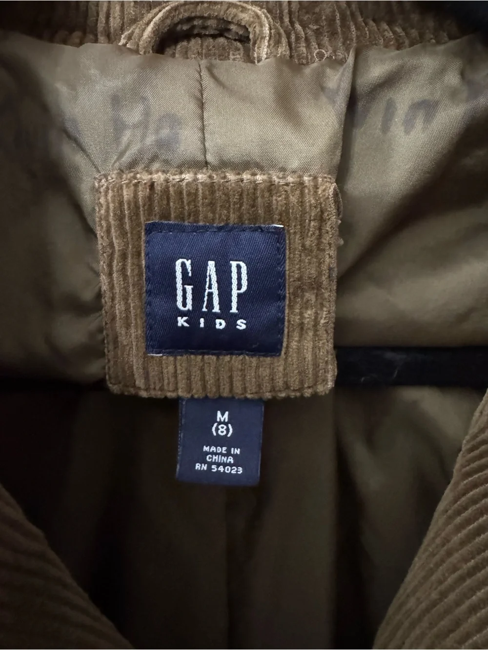 GAP Kids Brown Corduroy Blazer Jacket size M 8